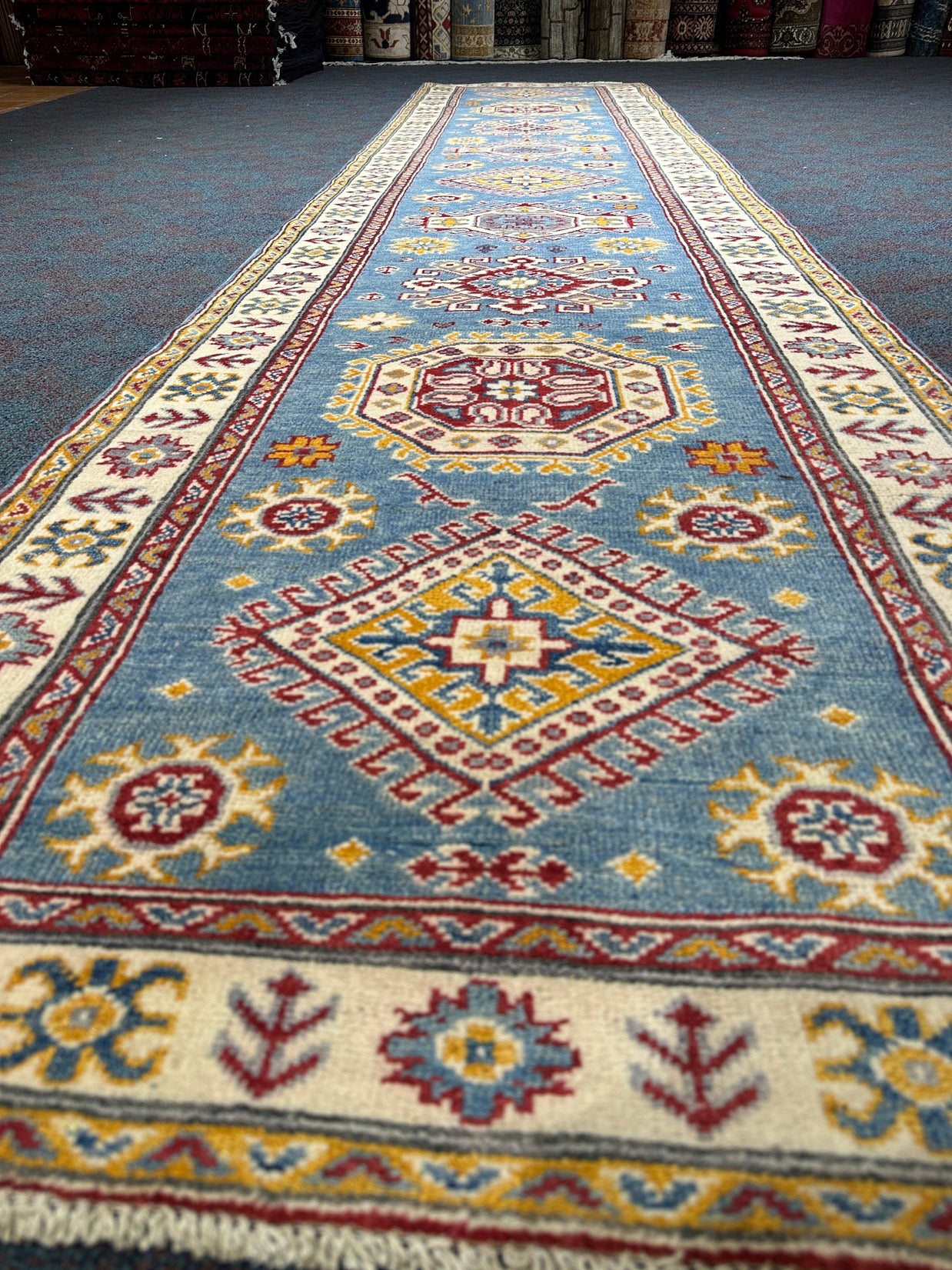 Kazak Runner - 382 cm x 81 cm