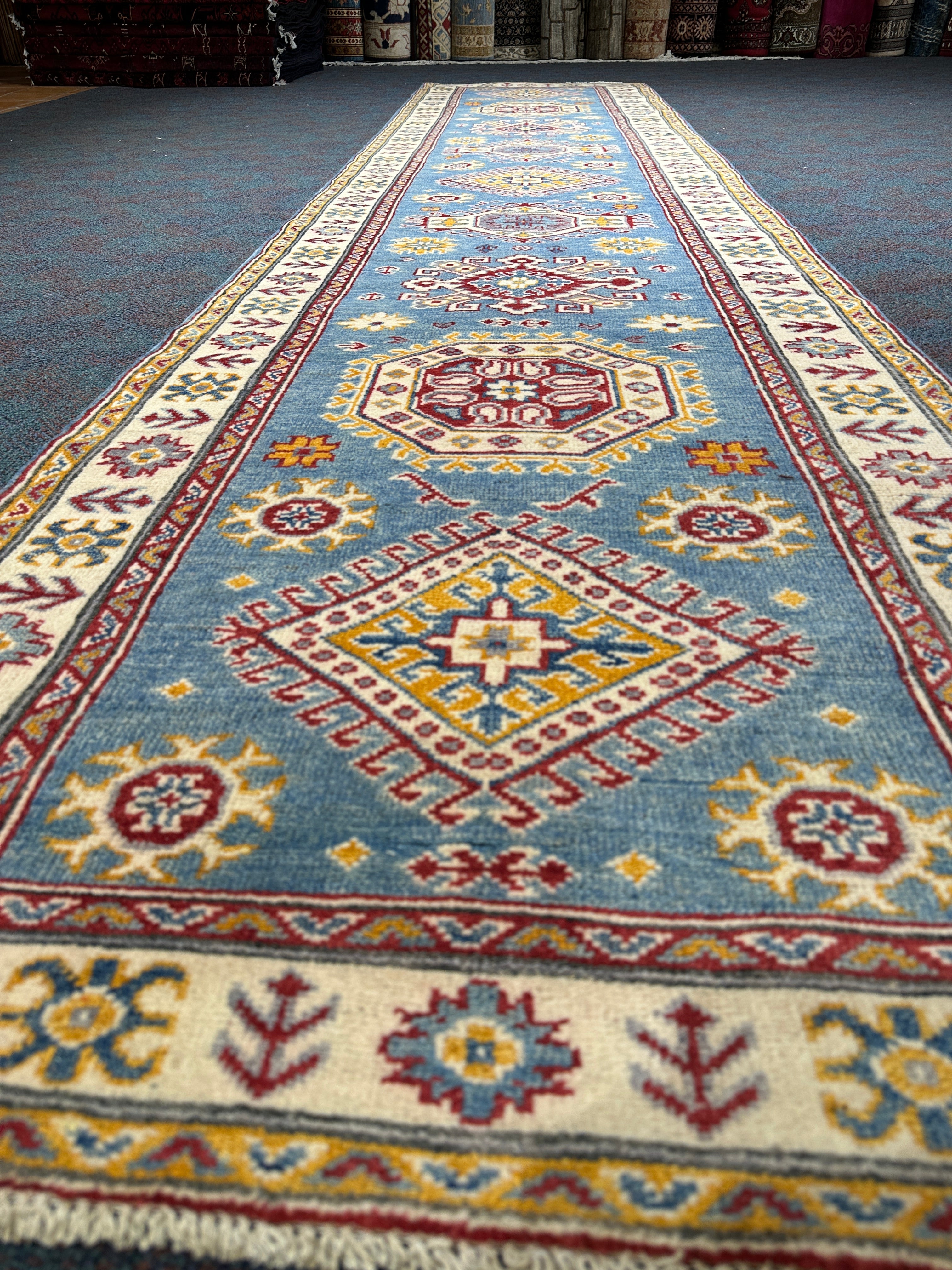 Kazak Runner - 382 cm x 81 cm