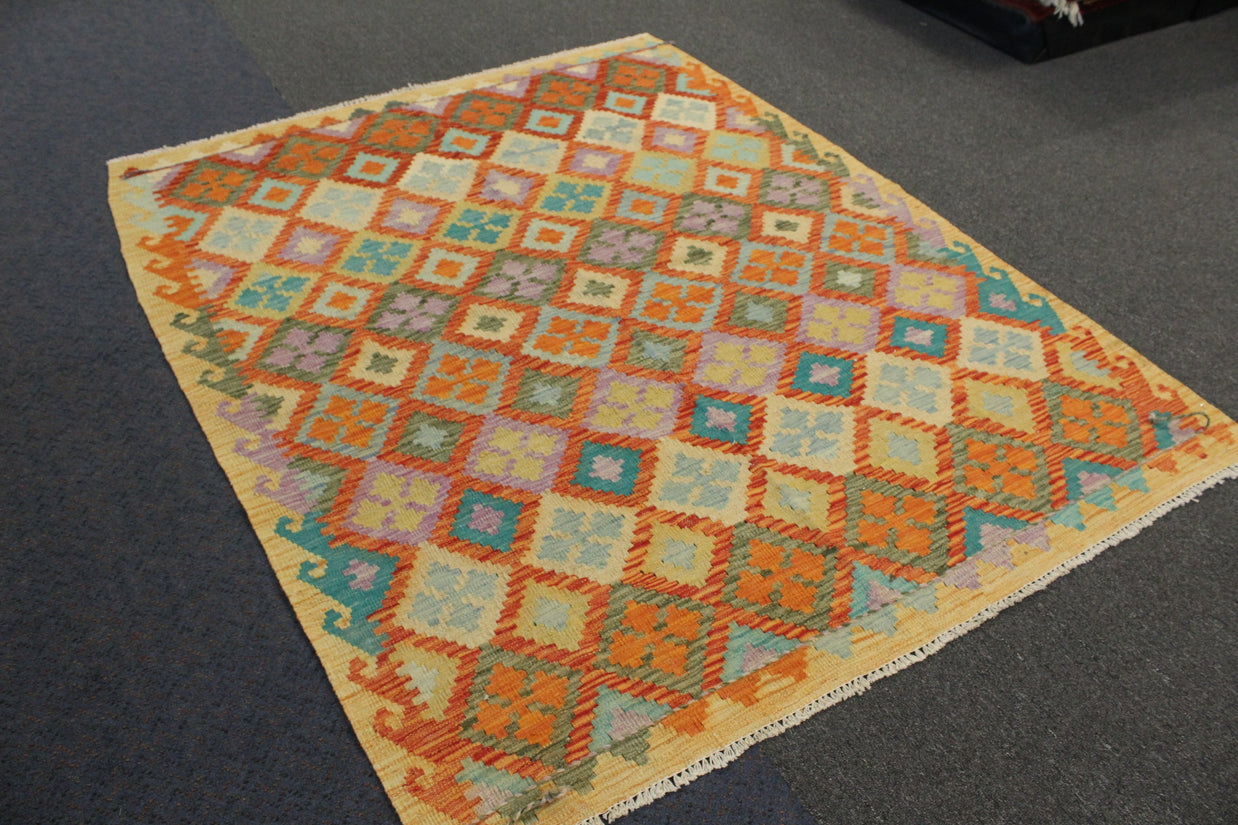 Chobi Kilim - 181 cm x 142 cm