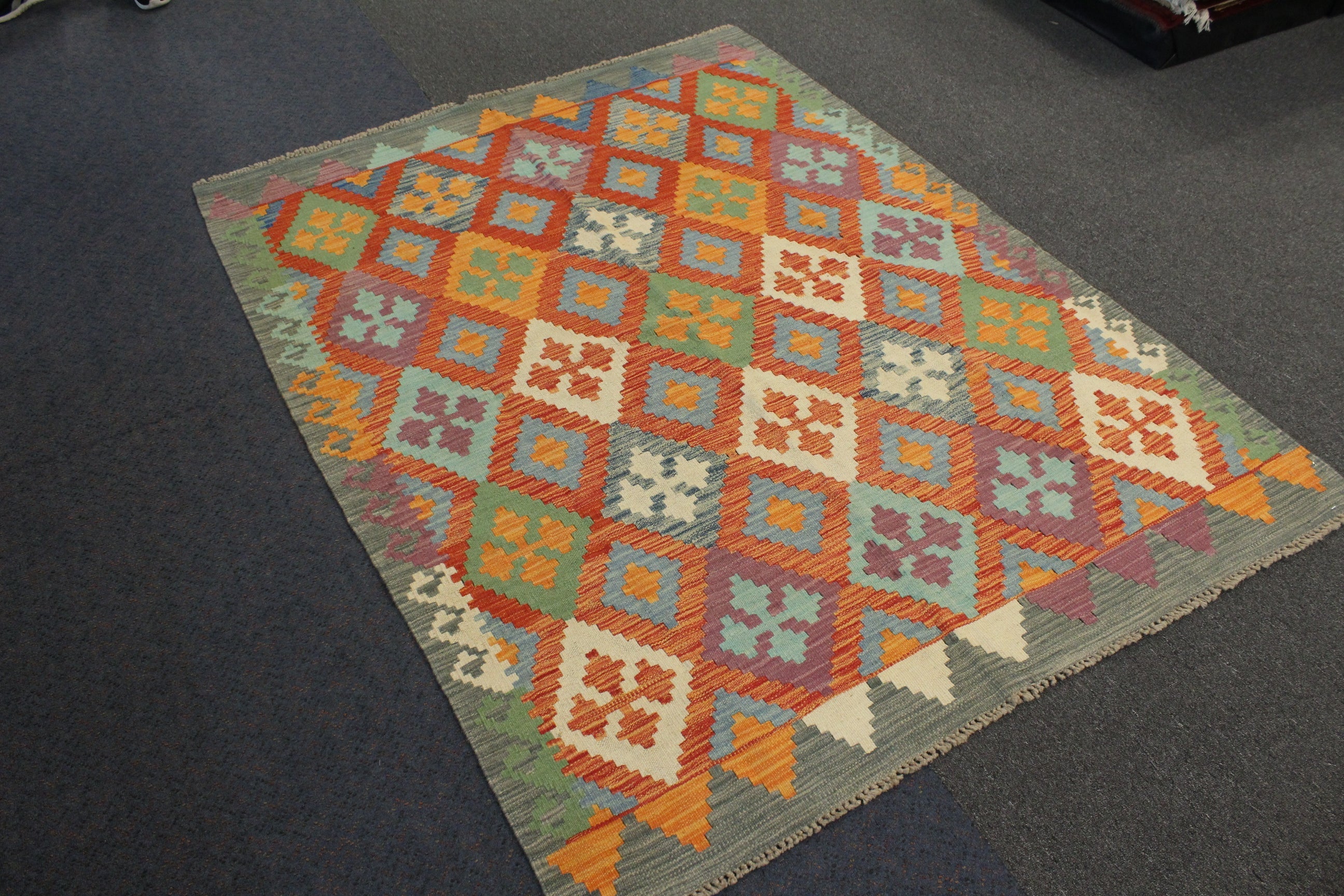Chobi Kilim - 196 cm x 151 cm