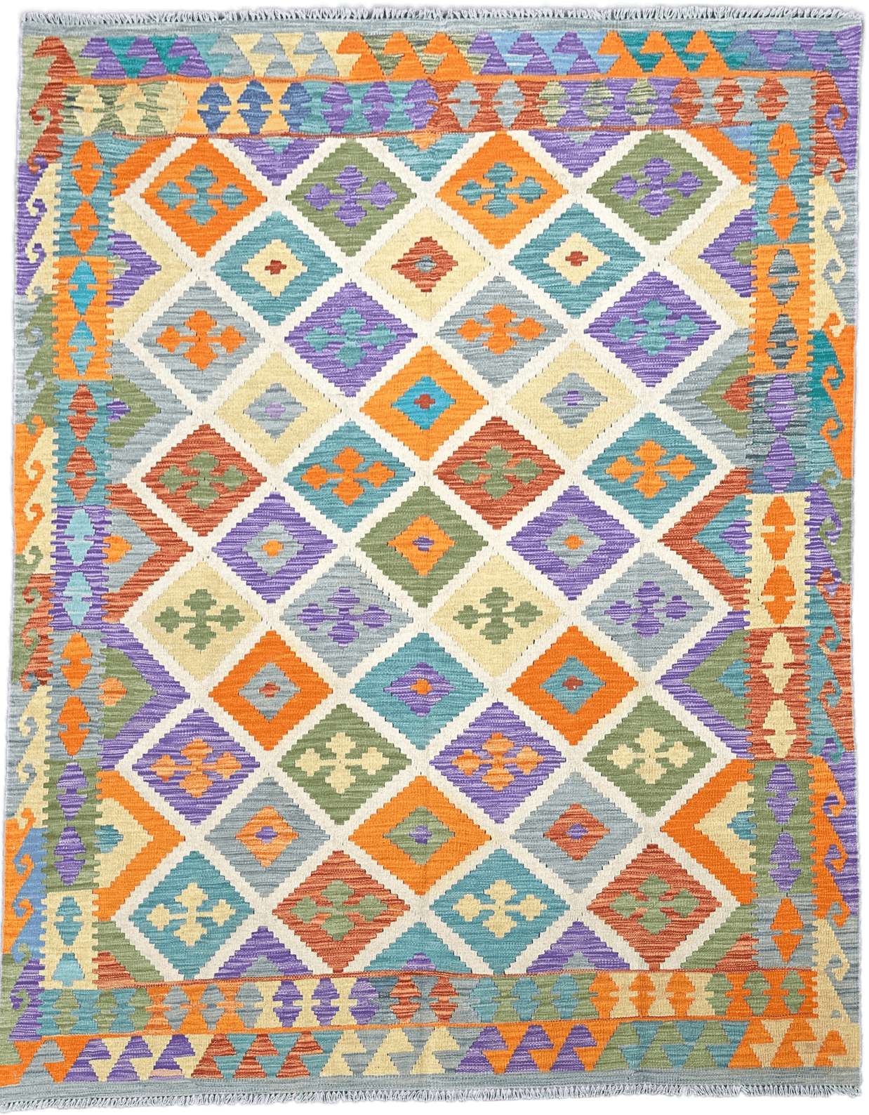 Chobi Kilim Rug - 259 cm x 202 cm
