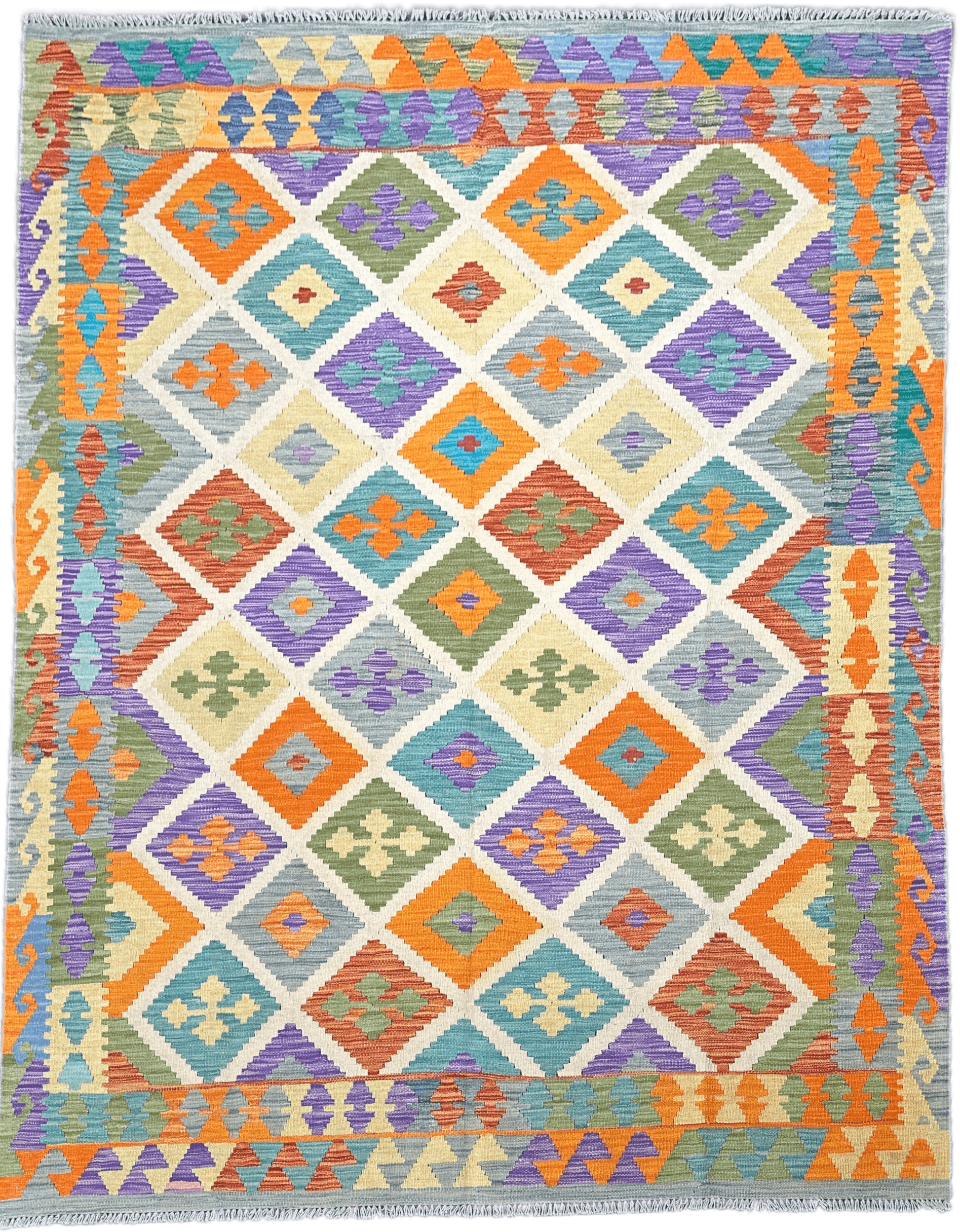 Chobi Kilim Rug - 259 cm x 202 cm