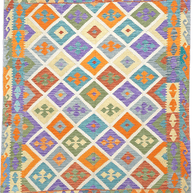 Chobi Kilim Rug - 259 cm x 202 cm