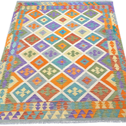 Chobi Kilim Rug - 259 cm x 202 cm