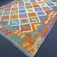 Chobi Kilim Rug - 259 cm x 202 cm