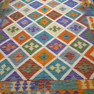 Chobi Kilim Rug - 259 cm x 202 cm