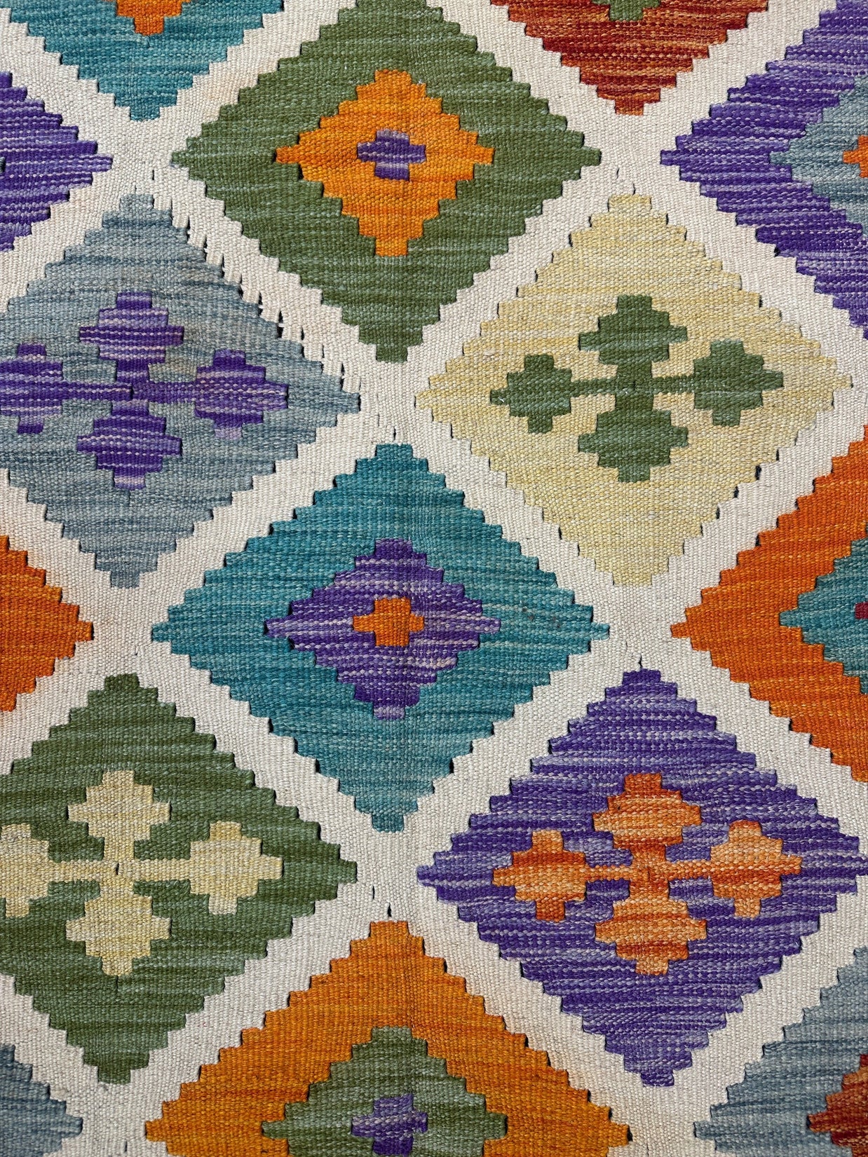 Chobi Kilim Rug - 259 cm x 202 cm