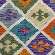 Chobi Kilim Rug - 259 cm x 202 cm
