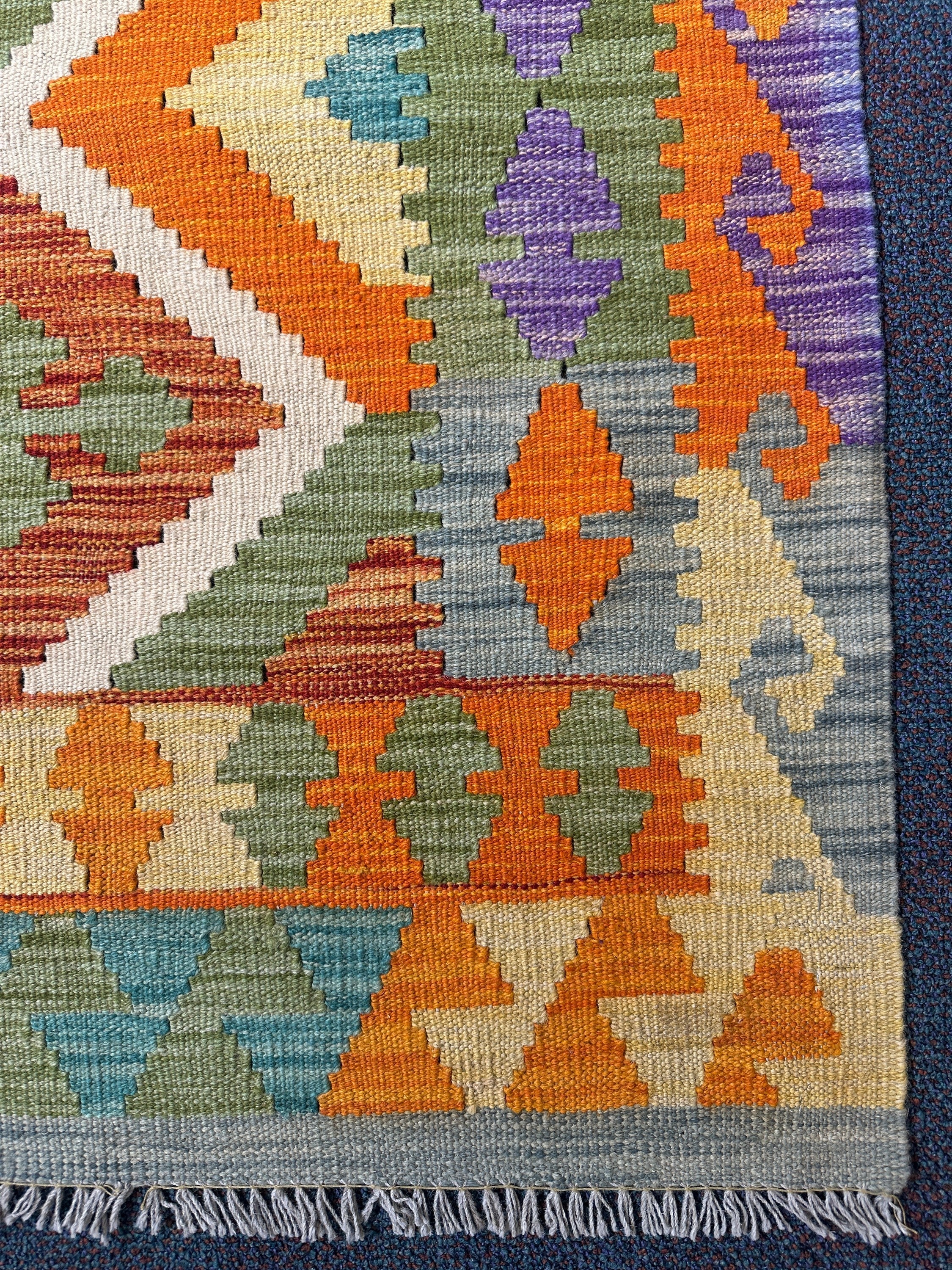 Chobi Kilim Rug - 259 cm x 202 cm