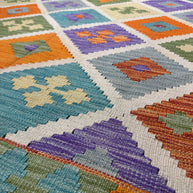 Chobi Kilim Rug - 259 cm x 202 cm