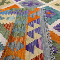 Chobi Kilim Rug - 259 cm x 202 cm