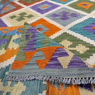 Chobi Kilim Rug - 259 cm x 202 cm