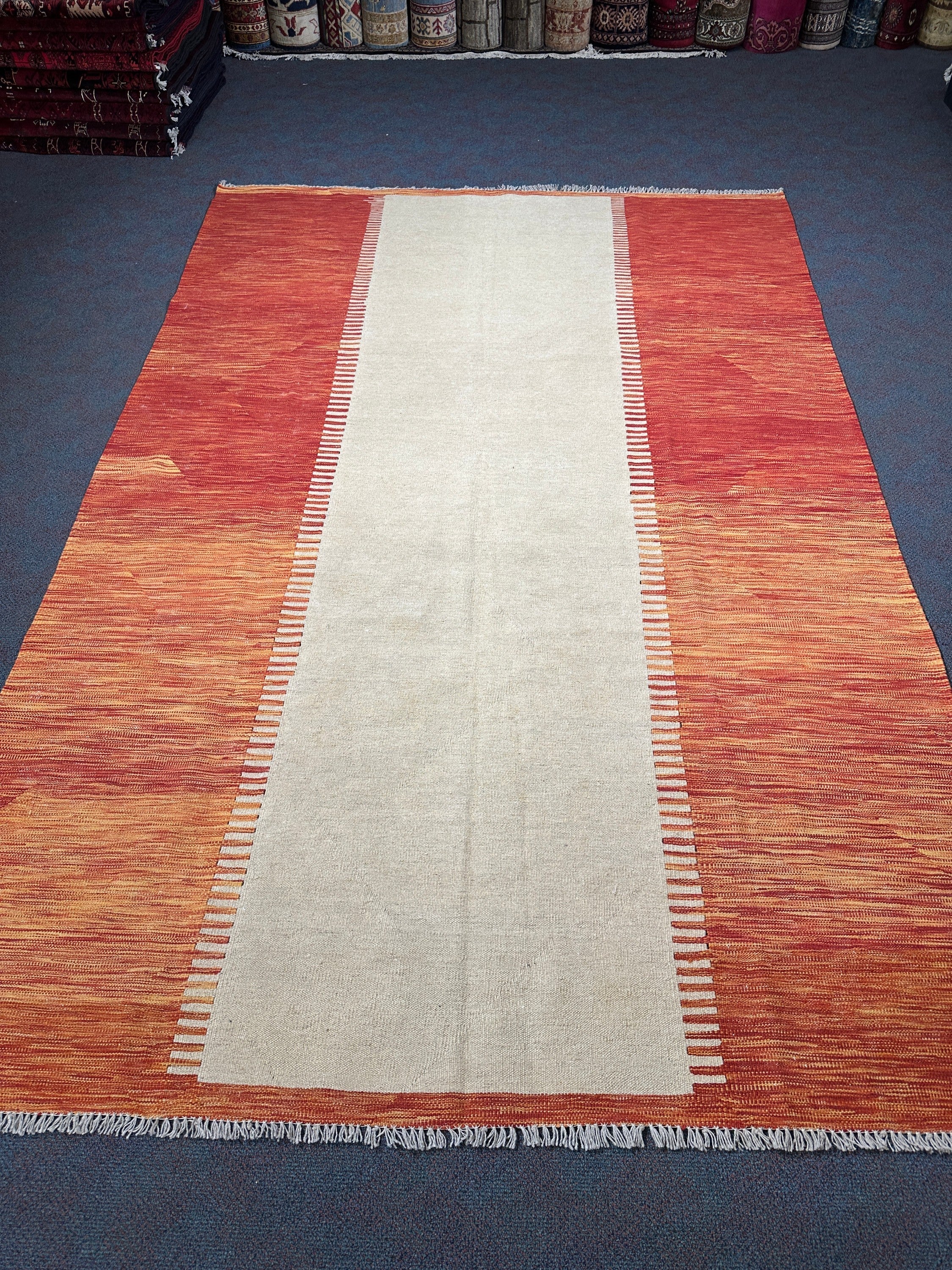 Chobi Kilim Rug - 301 cm x 196 cm