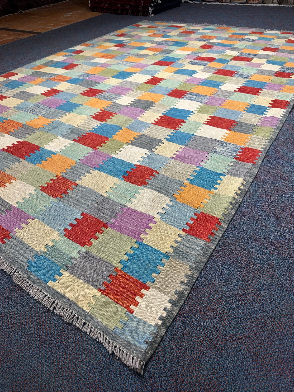 Chobi Kilim Rug - 294 cm x 197 cm