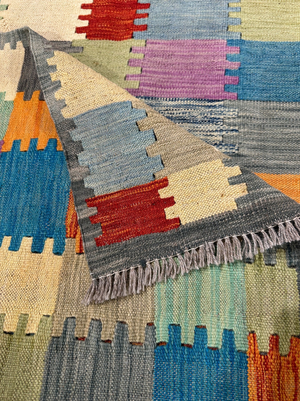 Chobi Kilim Rug - 294 cm x 197 cm