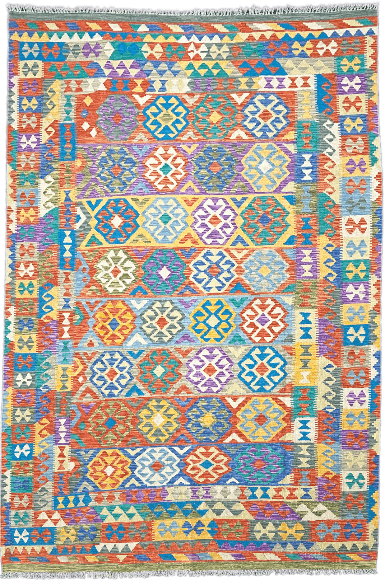 Chobi Kilim Rug - 297 cm x 197 cm