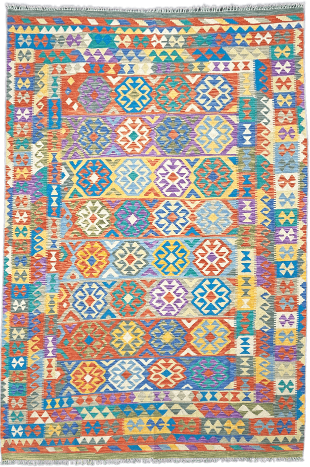Chobi Kilim Rug - 297 cm x 197 cm