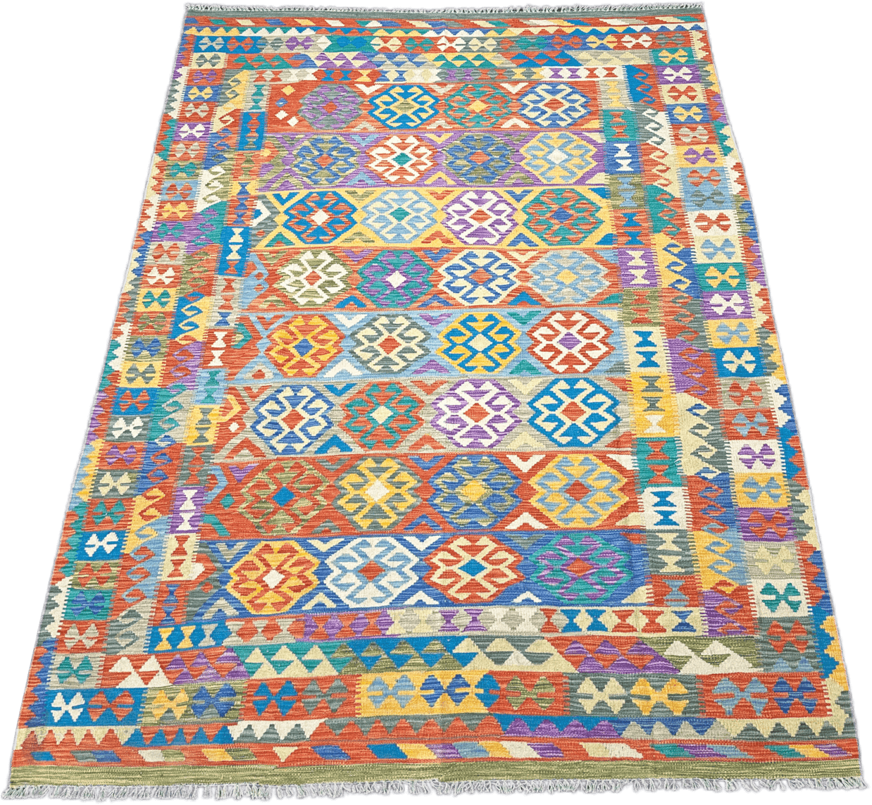 Chobi Kilim Rug - 297 cm x 197 cm
