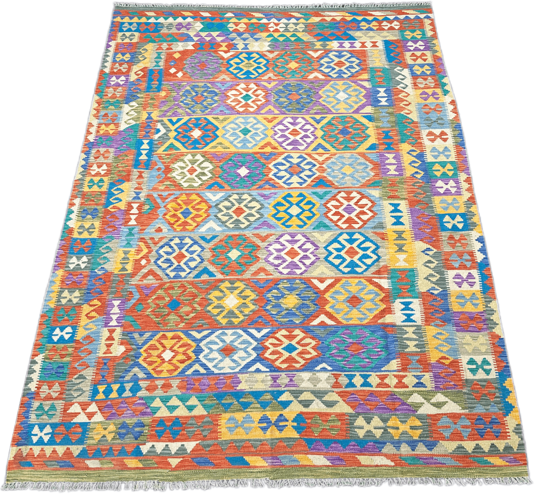 Chobi Kilim Rug - 297 cm x 197 cm