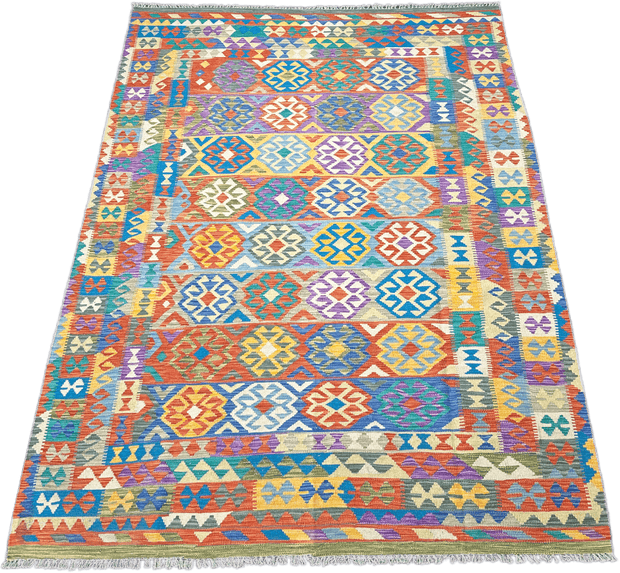 Chobi Kilim Rug - 297 cm x 197 cm