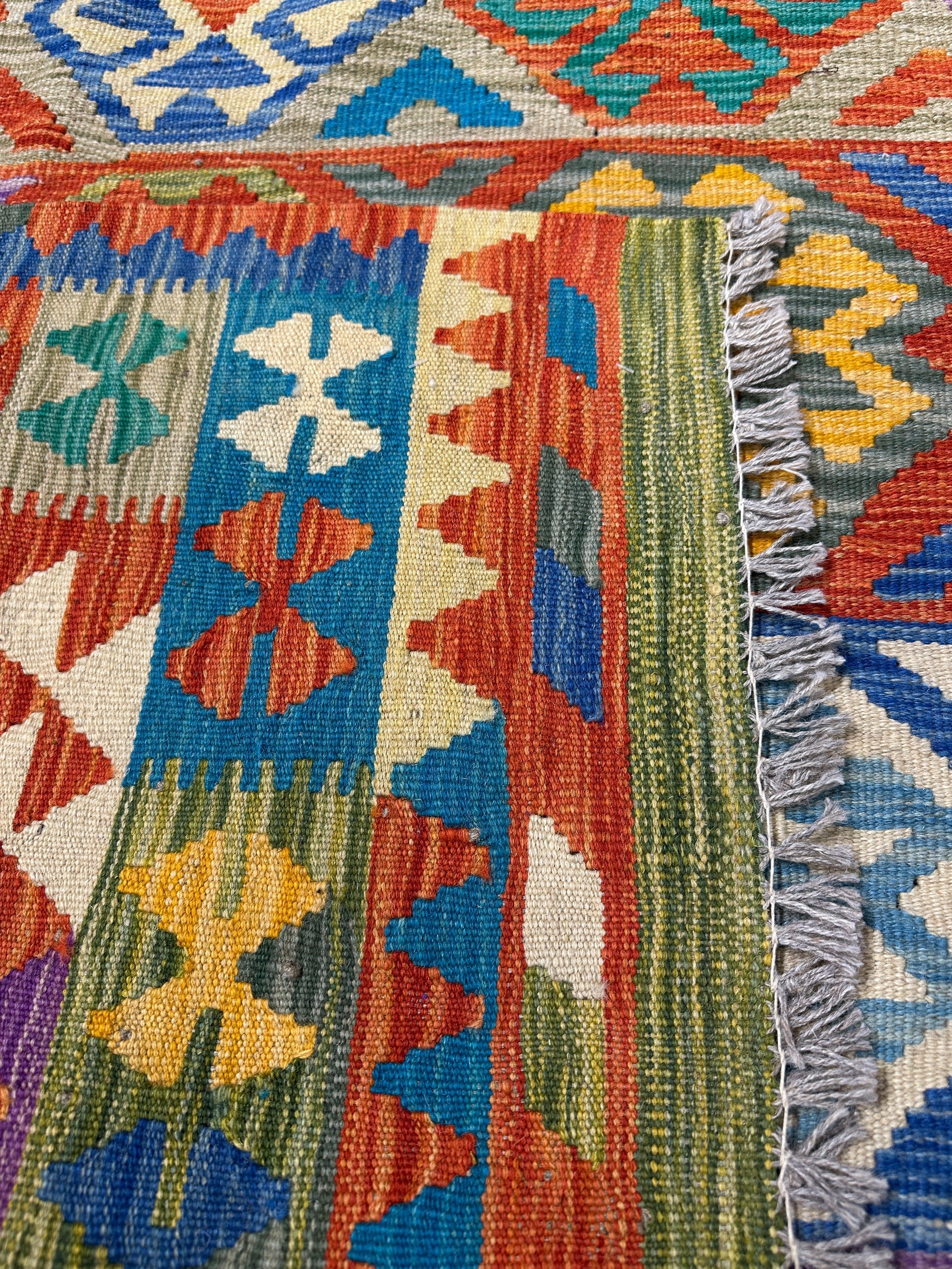 Chobi Kilim Rug - 297 cm x 197 cm