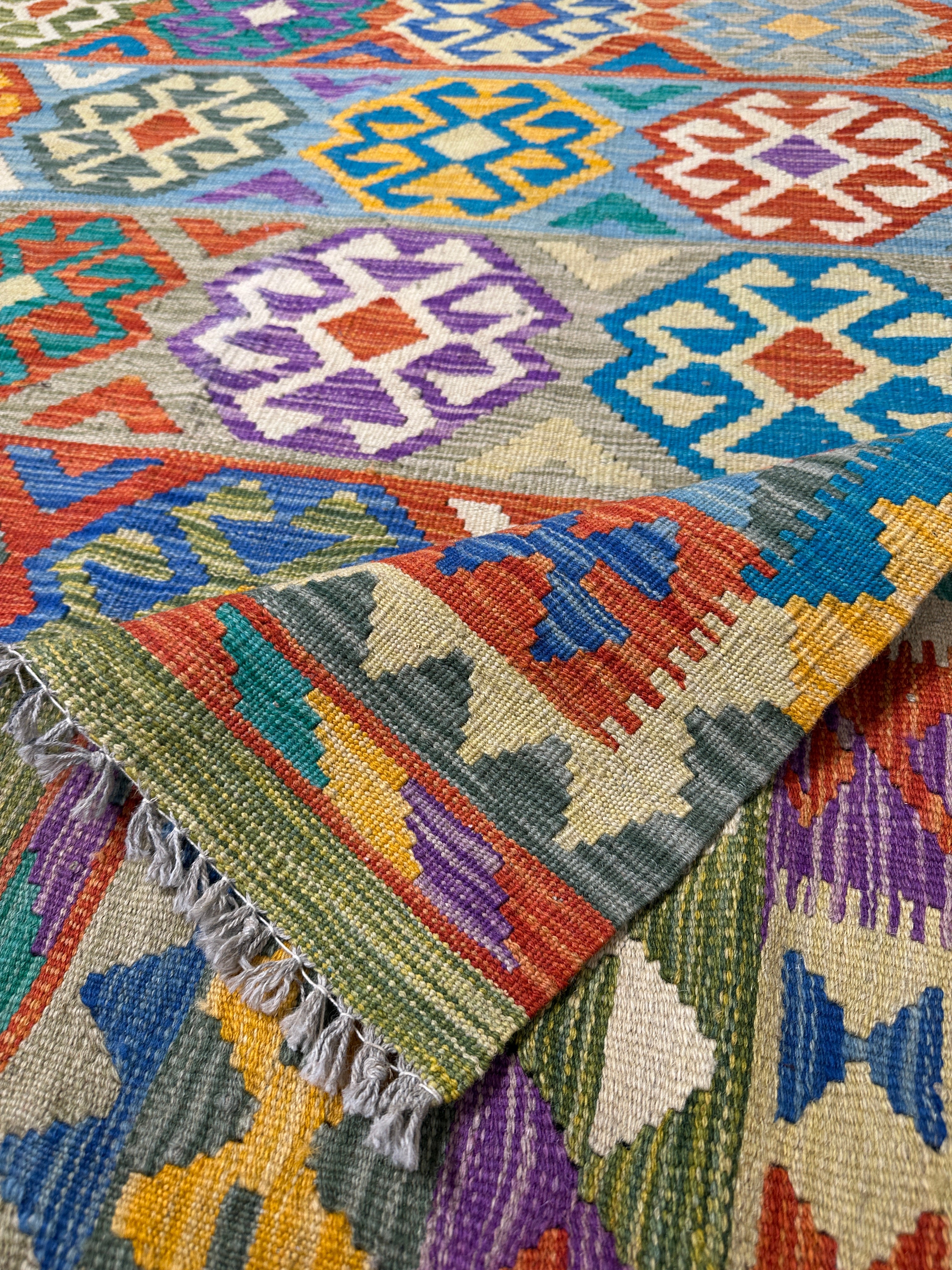Chobi Kilim Rug - 297 cm x 197 cm