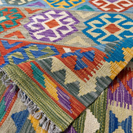 Chobi Kilim Rug - 297 cm x 197 cm