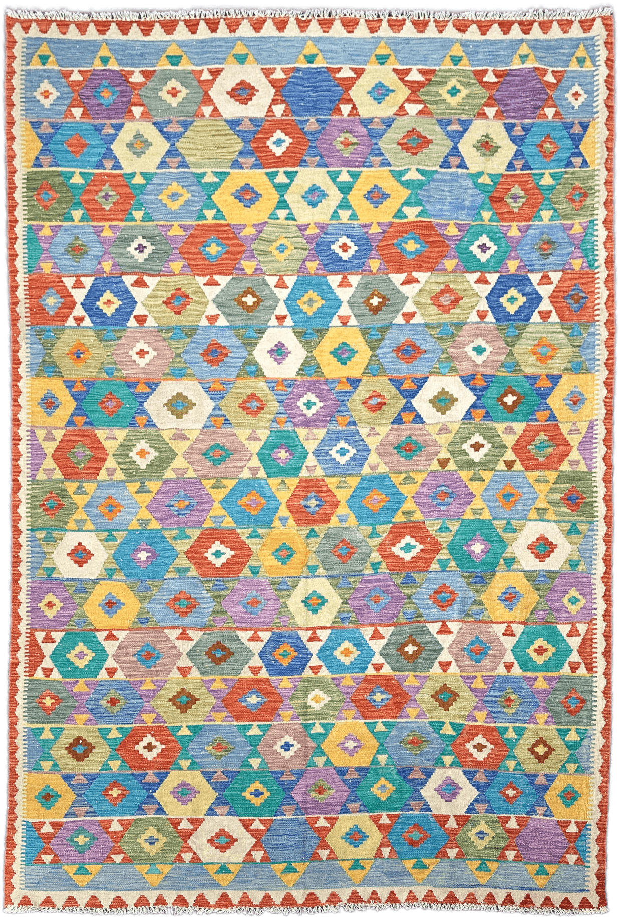 Chobi Kilim Rug - 296 cm x 200 cm