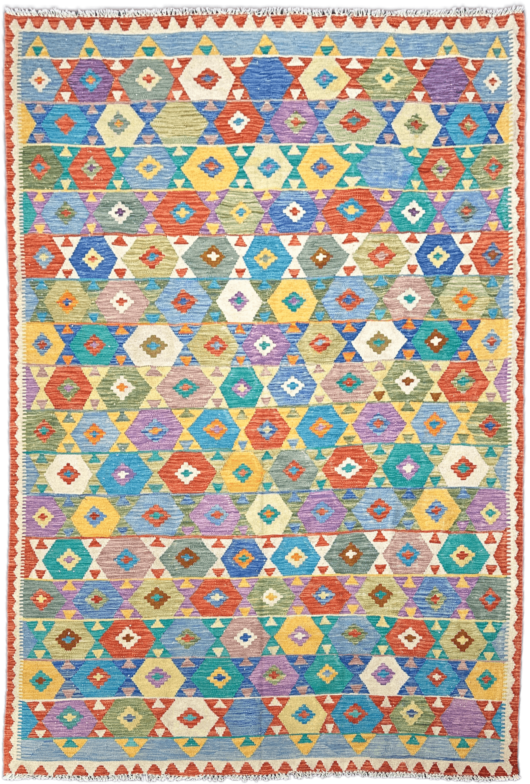 Chobi Kilim Rug - 296 cm x 200 cm