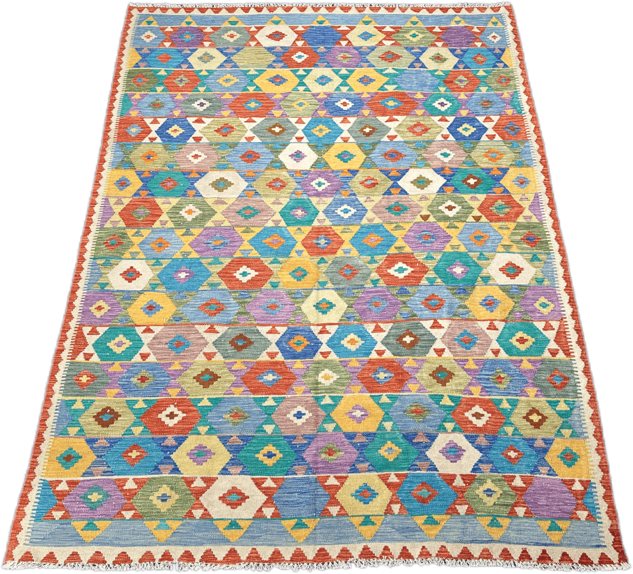Chobi Kilim Rug - 296 cm x 200 cm