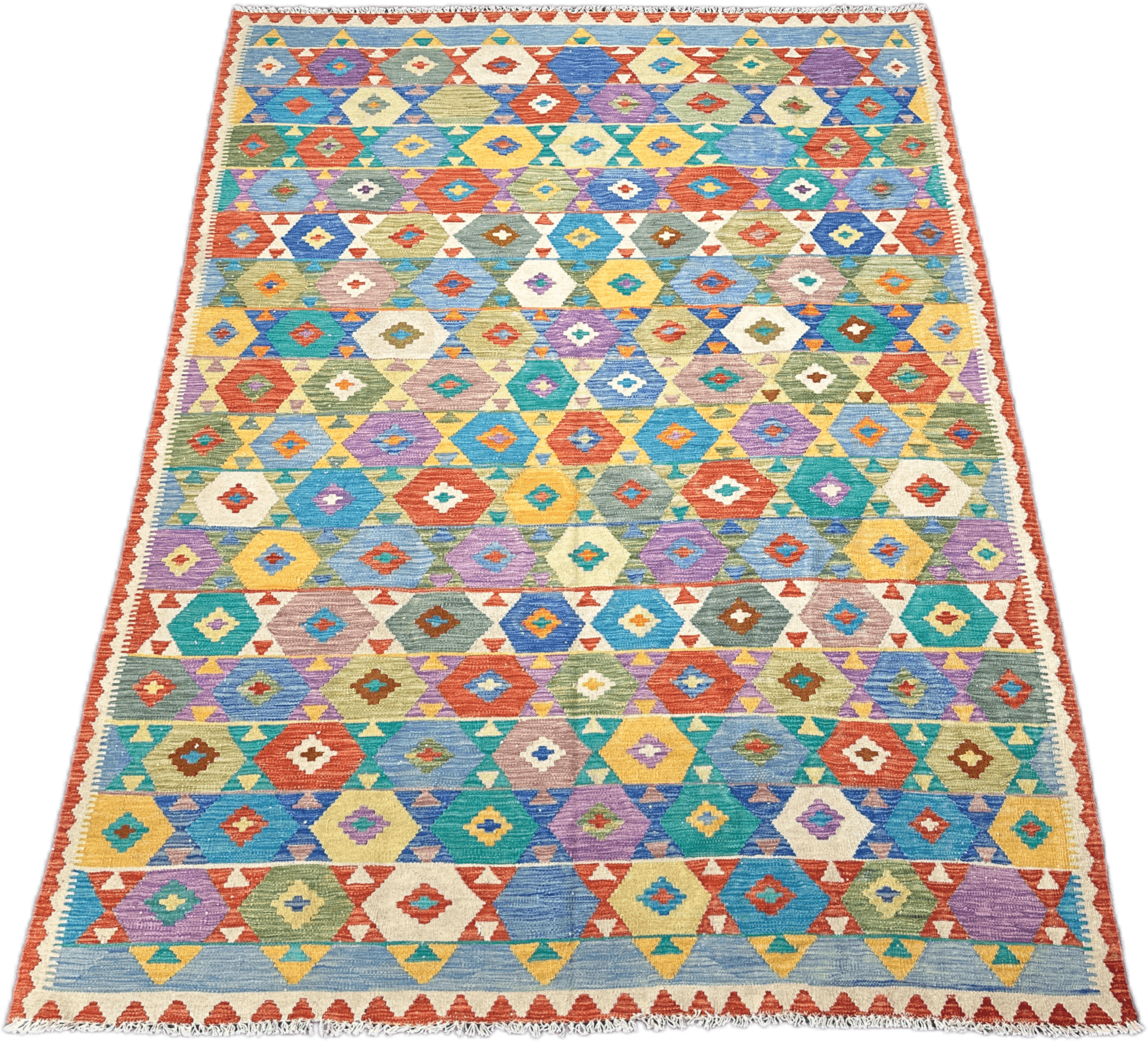 Chobi Kilim Rug - 296 cm x 200 cm