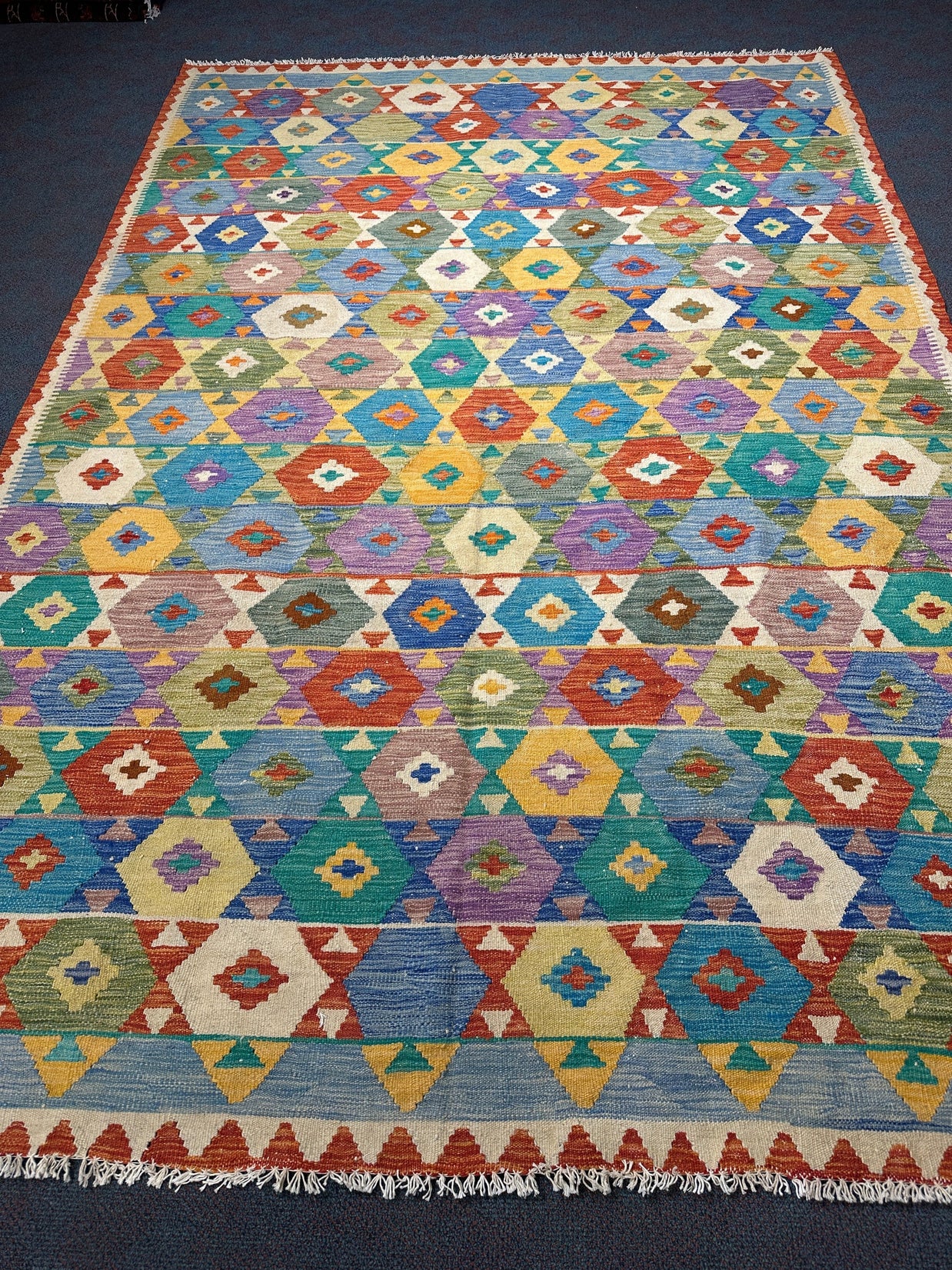 Chobi Kilim Rug - 296 cm x 200 cm