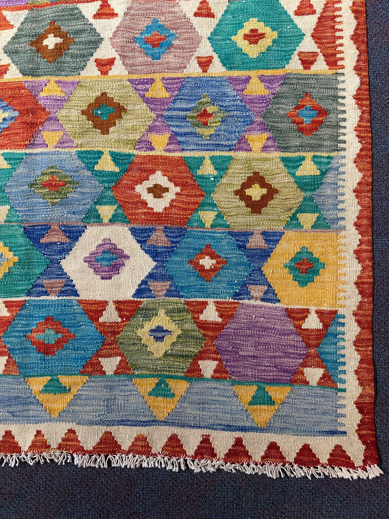 Chobi Kilim Rug - 296 cm x 200 cm