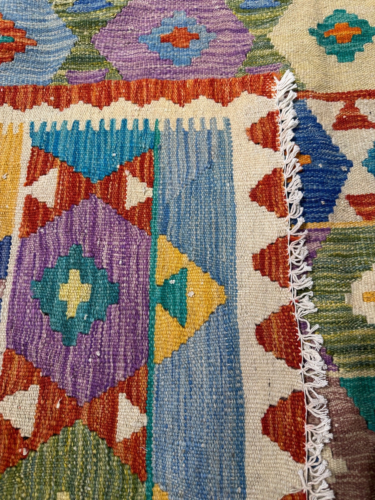 Chobi Kilim Rug - 296 cm x 200 cm