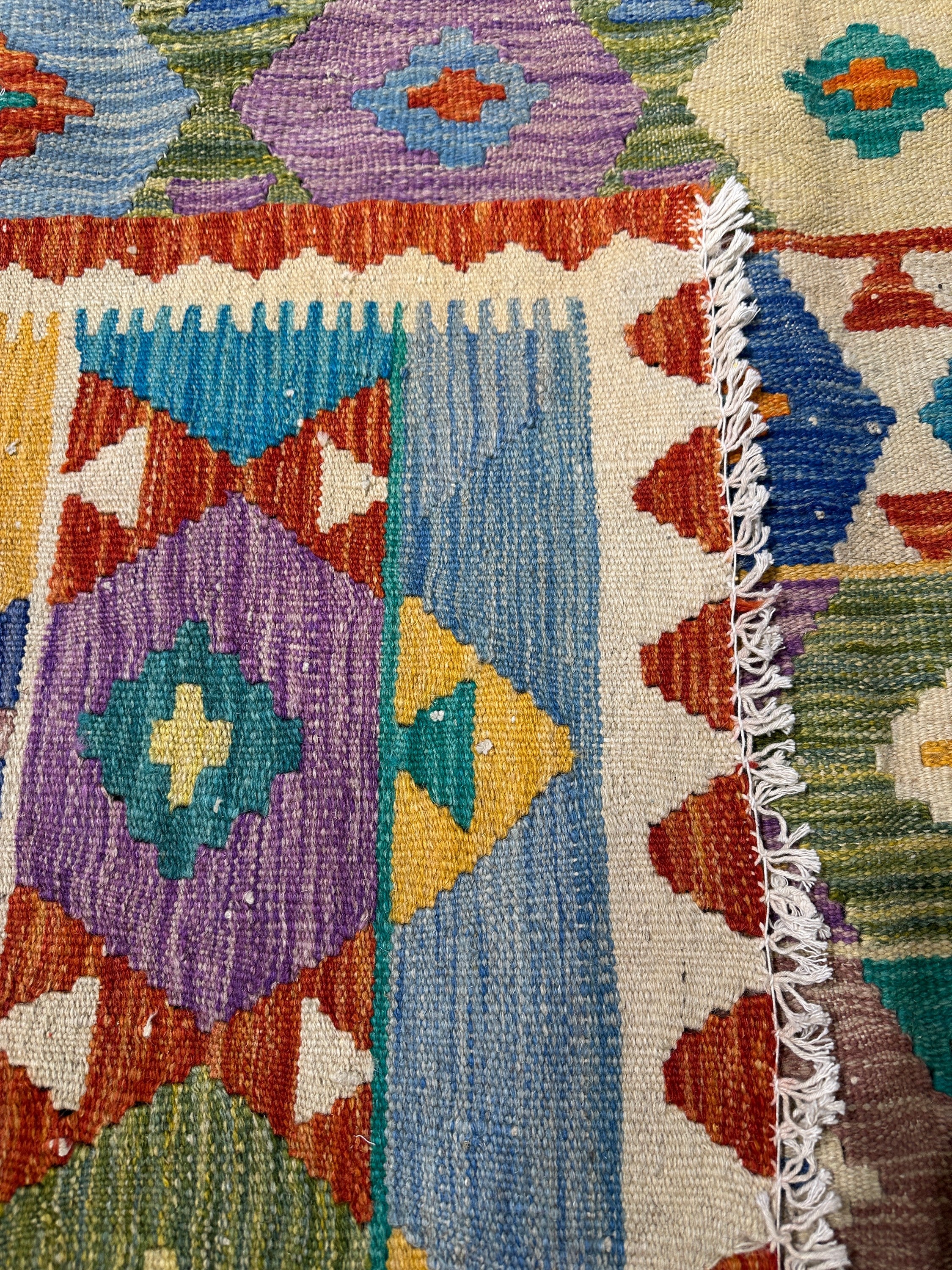 Chobi Kilim Rug - 296 cm x 200 cm