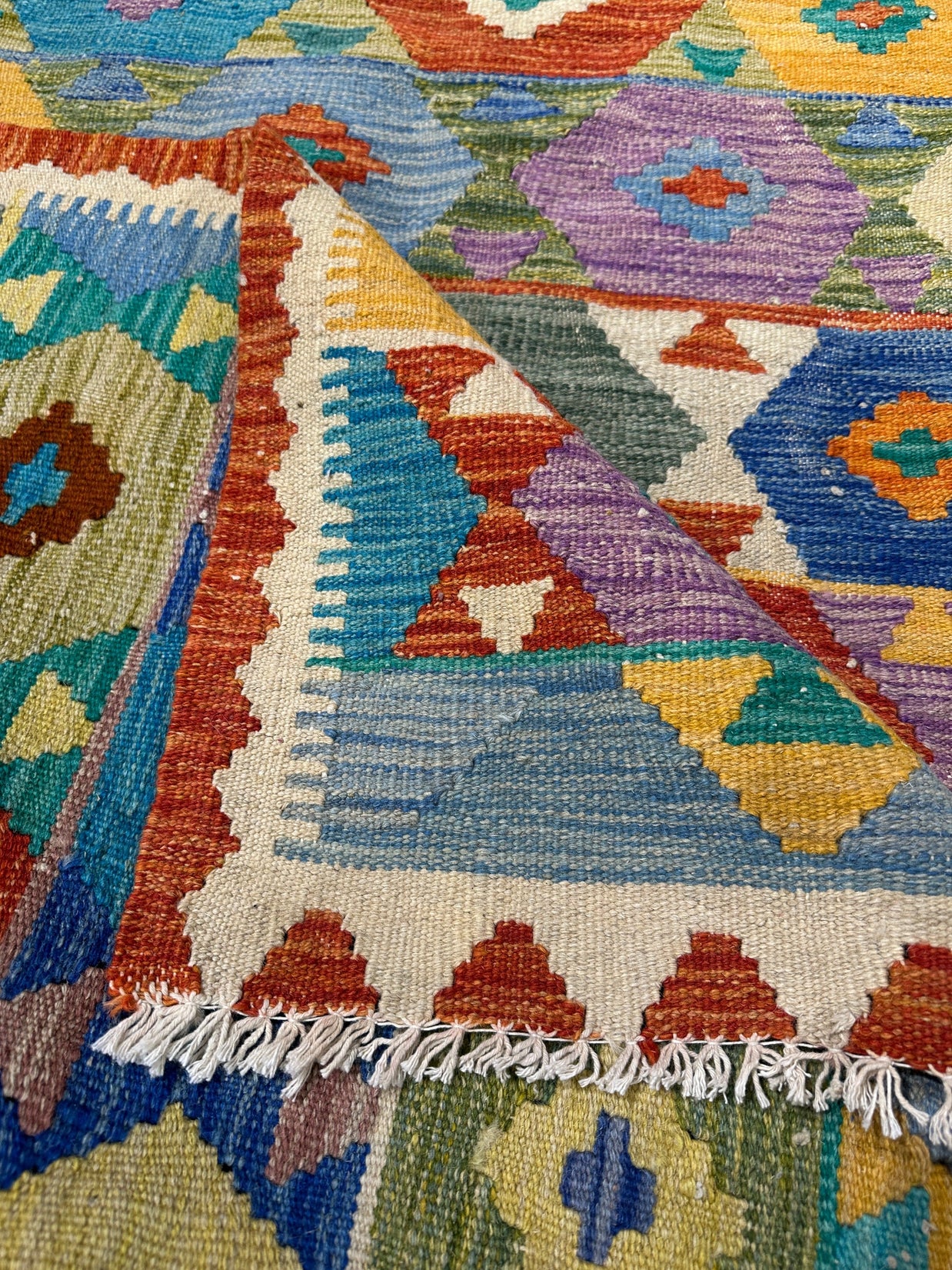 Chobi Kilim Rug - 296 cm x 200 cm