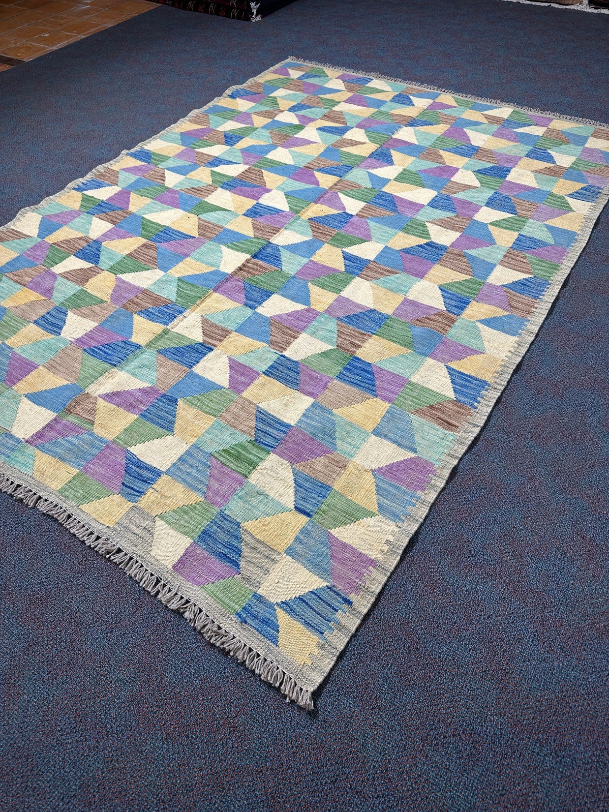 Chobi Kilim Rug - 242 cm x 171 cm