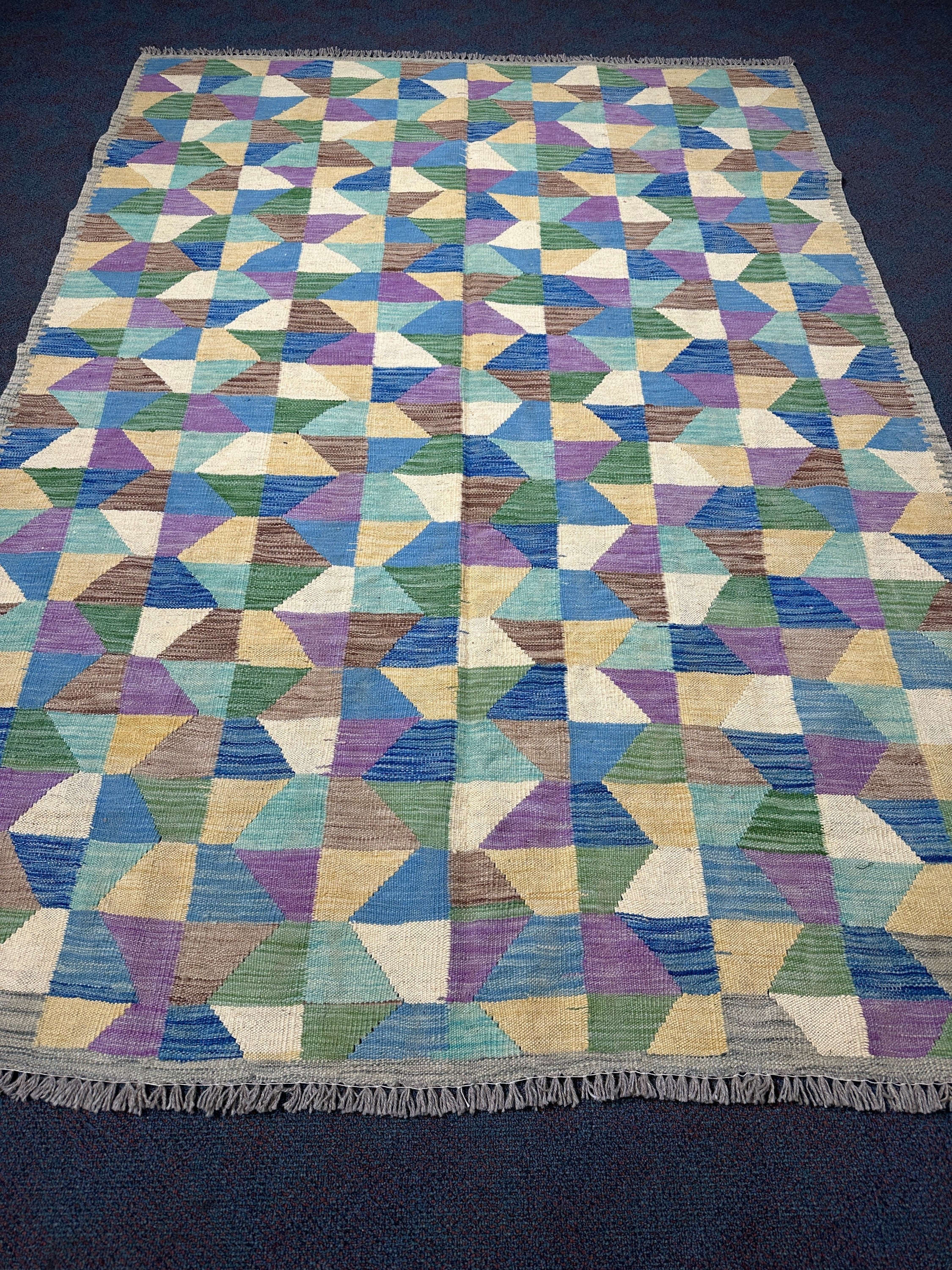 Chobi Kilim Rug - 242 cm x 171 cm