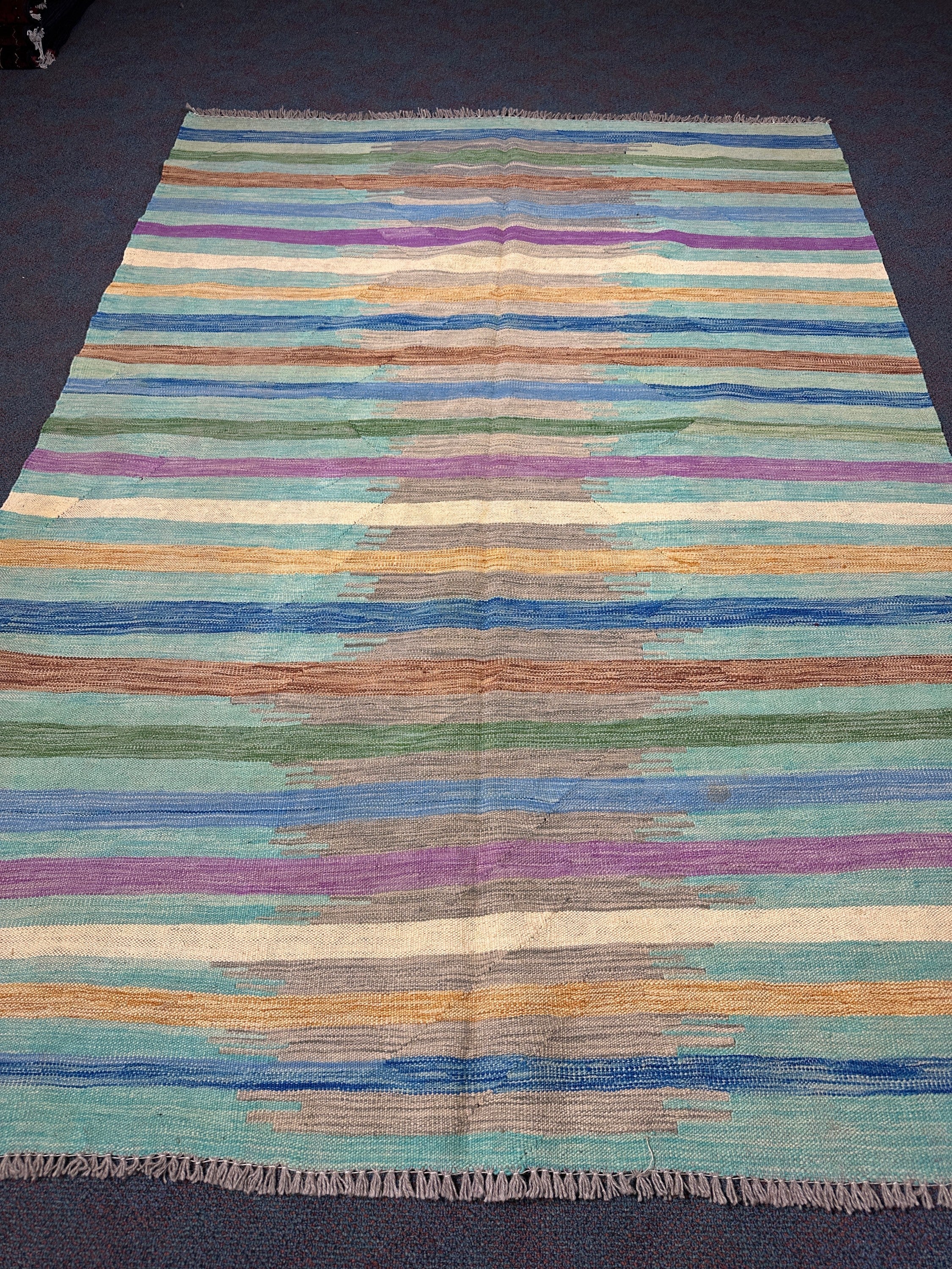 Chobi Kilim Rug - 242 cm x 170 cm