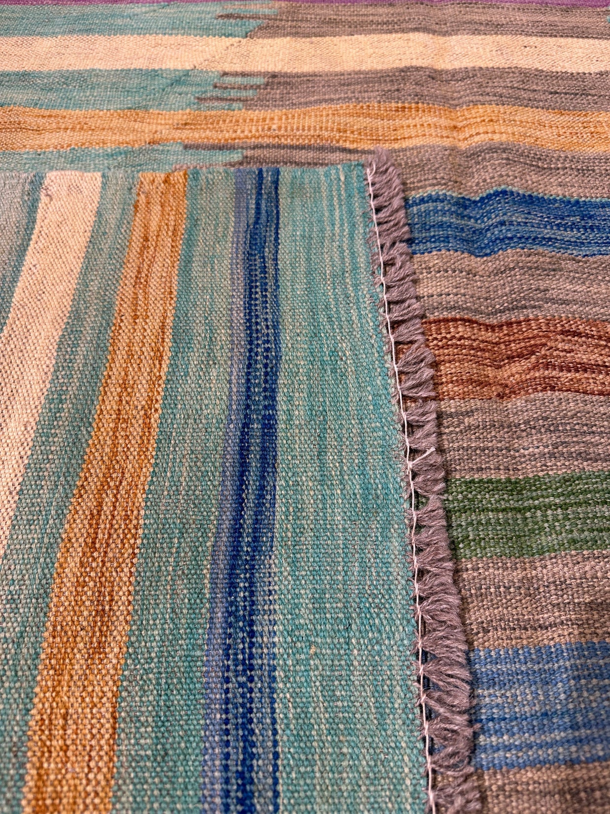 Chobi Kilim Rug - 242 cm x 170 cm