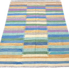 Chobi Kilim Rug - 217 cm x 164 cm
