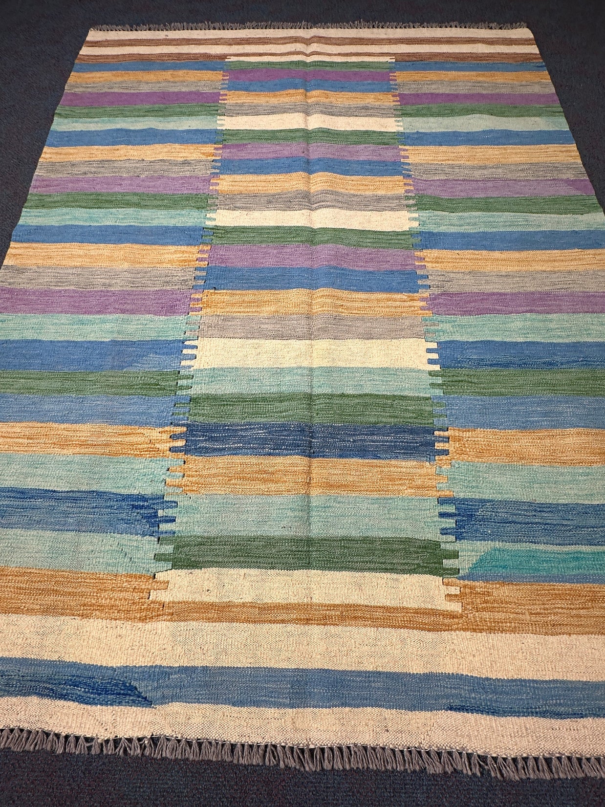 Chobi Kilim Rug - 217 cm x 164 cm