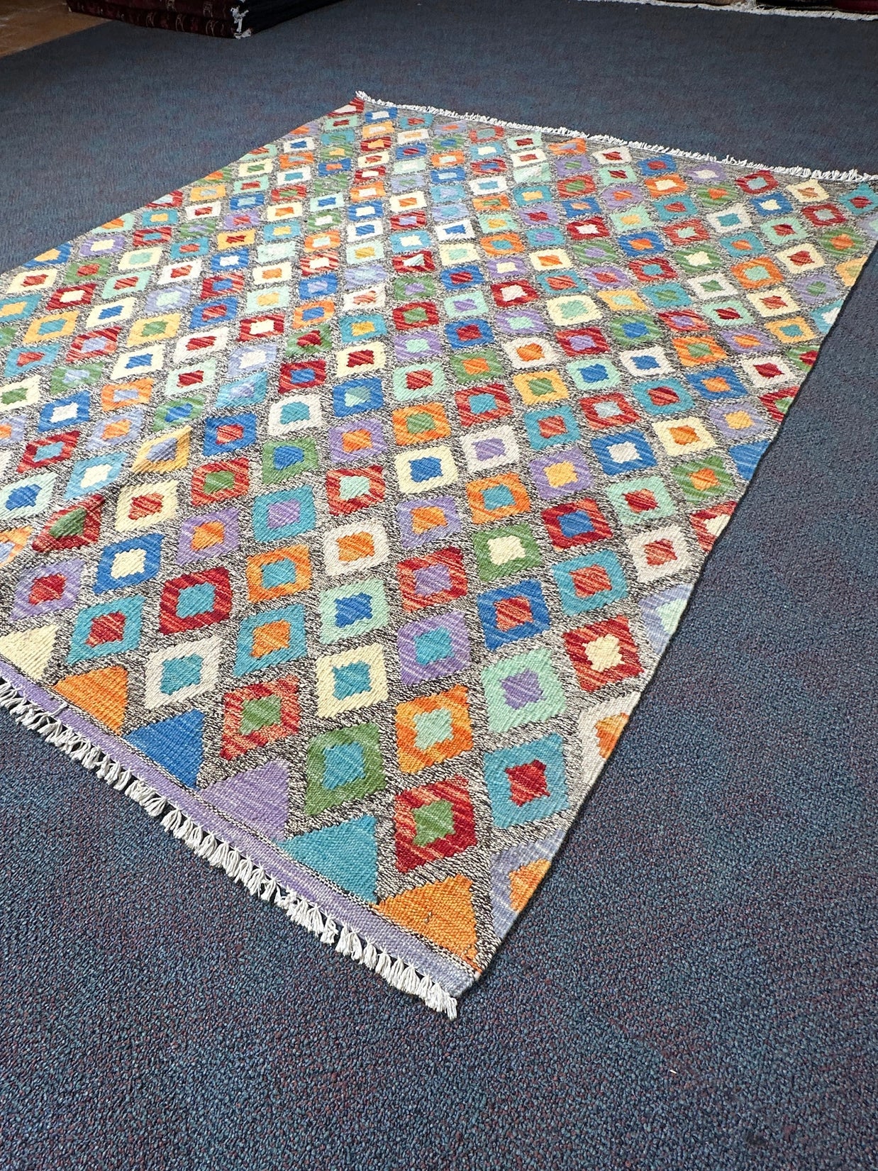 Chobi Kilim Rug - 190 cm x 151 cm
