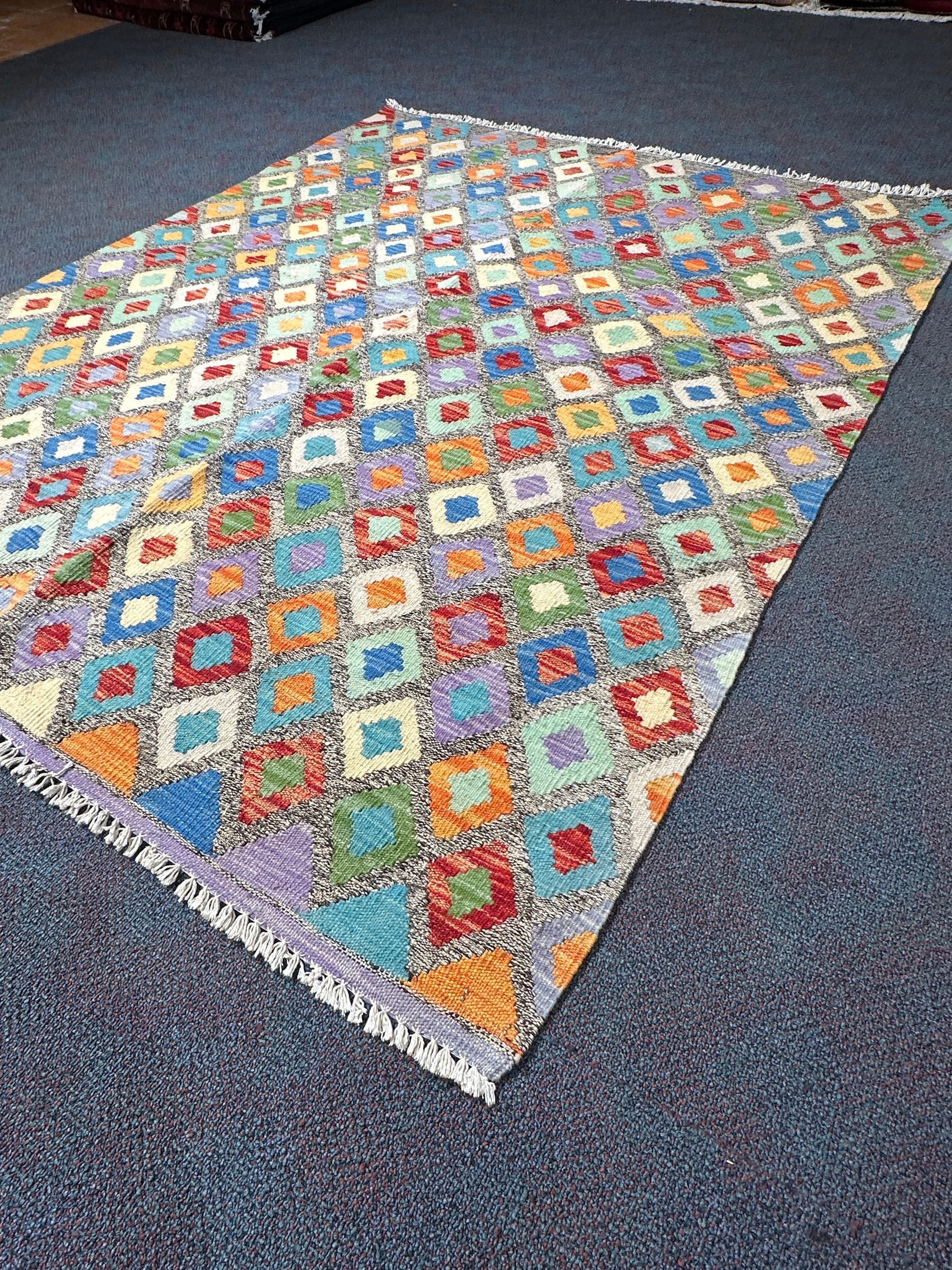 Chobi Kilim Rug - 190 cm x 151 cm