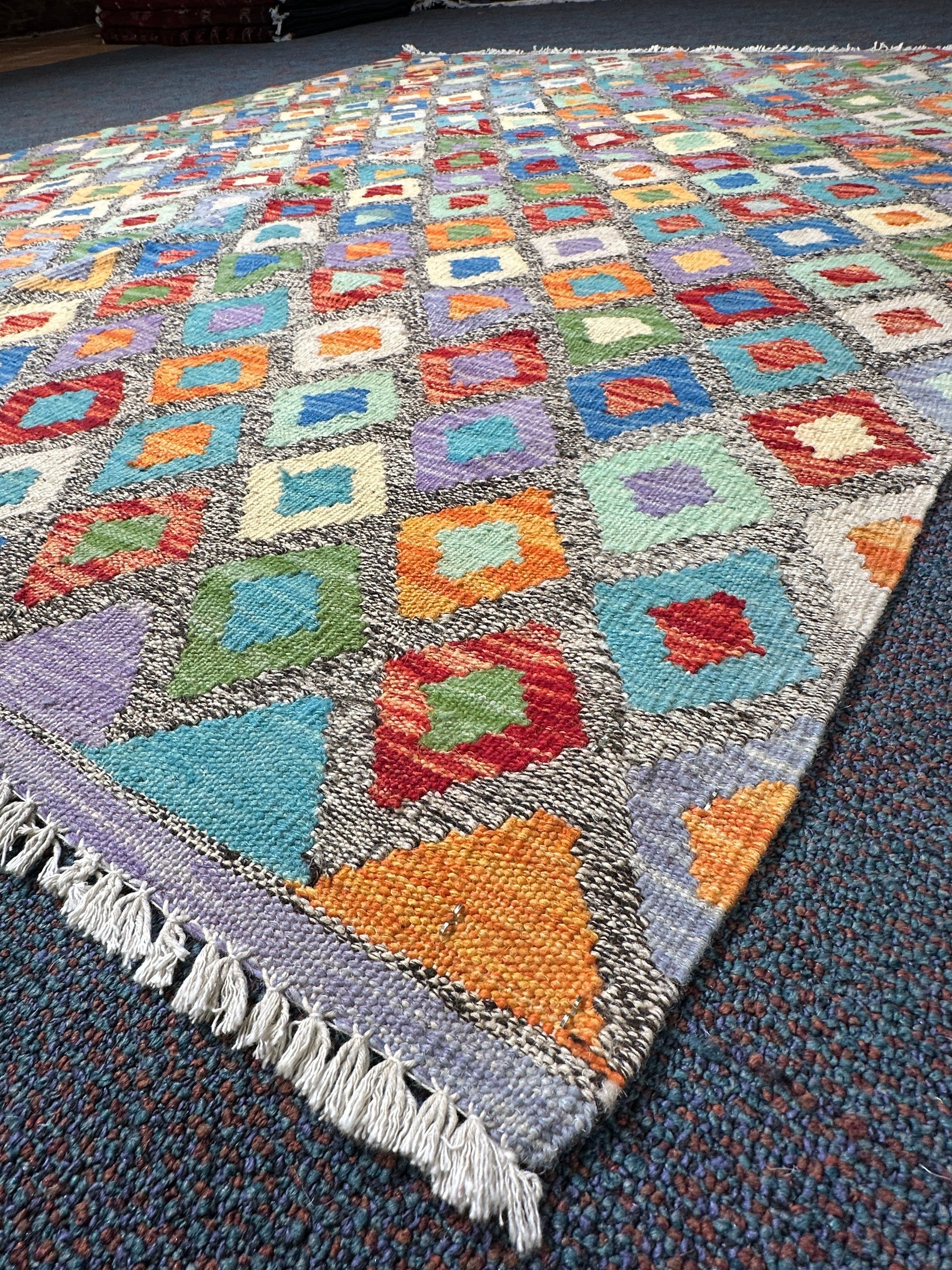 Chobi Kilim Rug - 190 cm x 151 cm