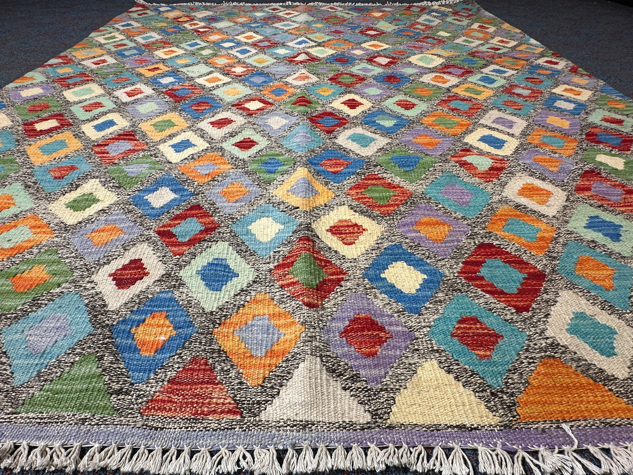 Chobi Kilim Rug - 190 cm x 151 cm