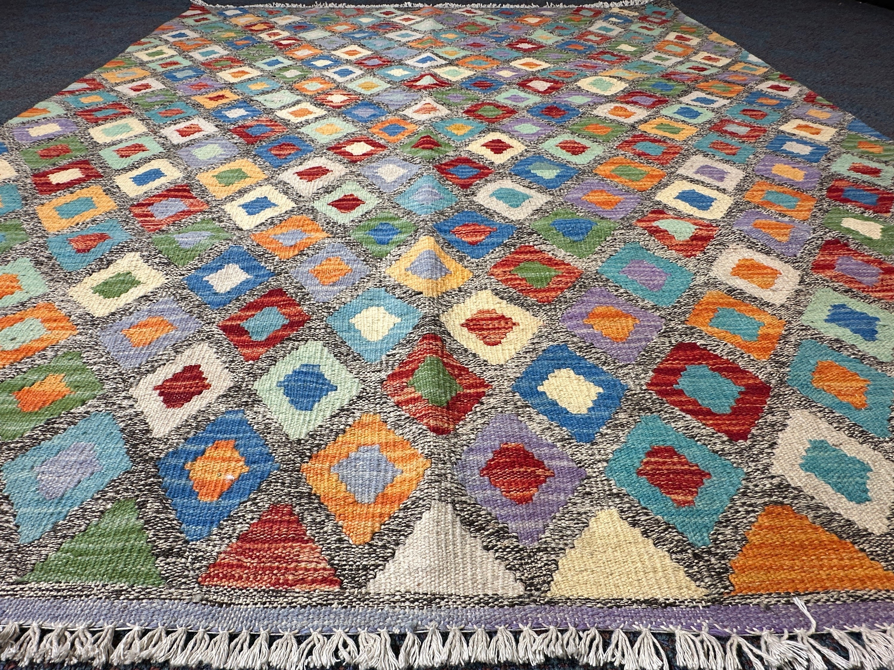 Chobi Kilim Rug - 190 cm x 151 cm