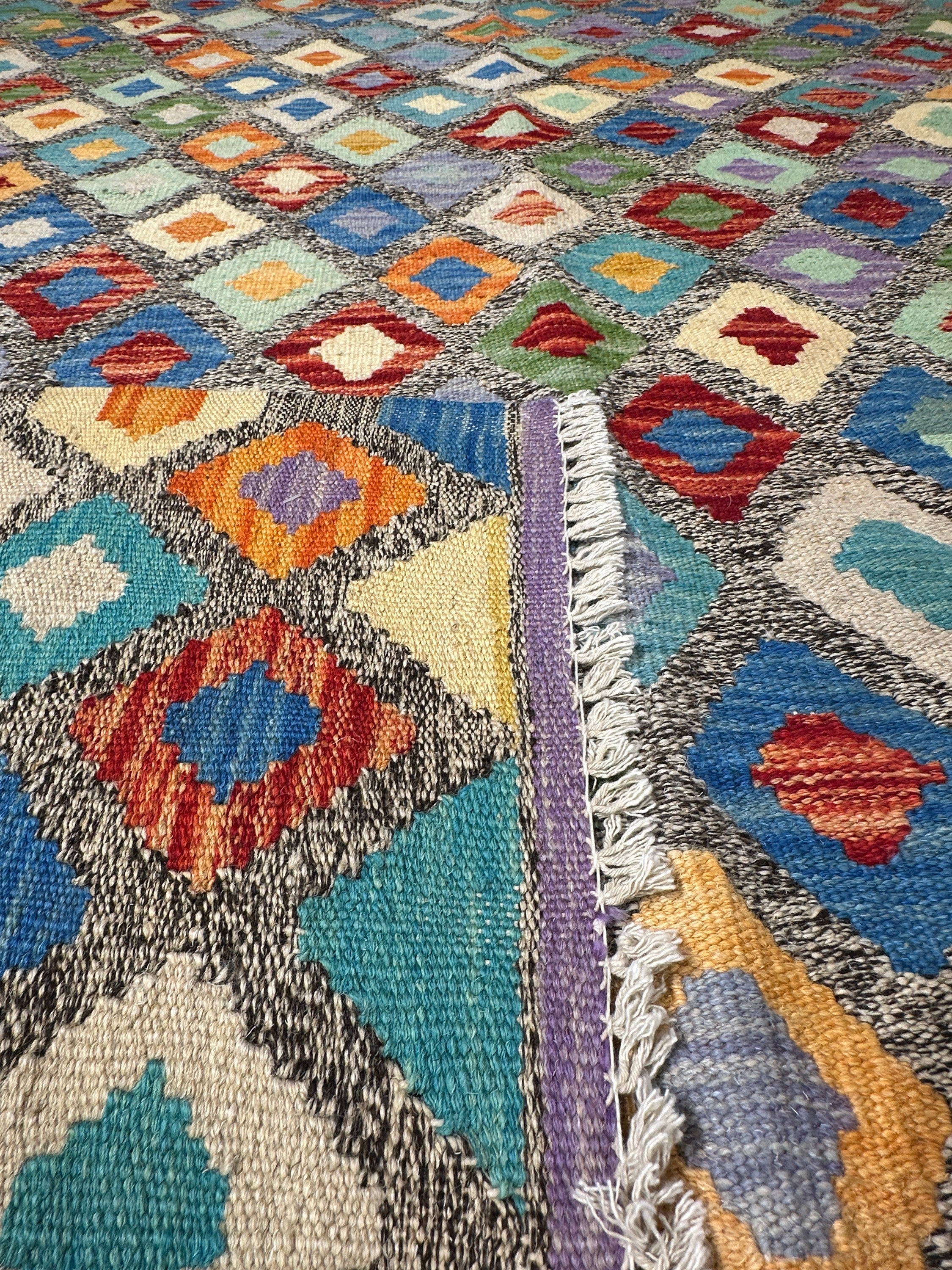 Chobi Kilim Rug - 190 cm x 151 cm