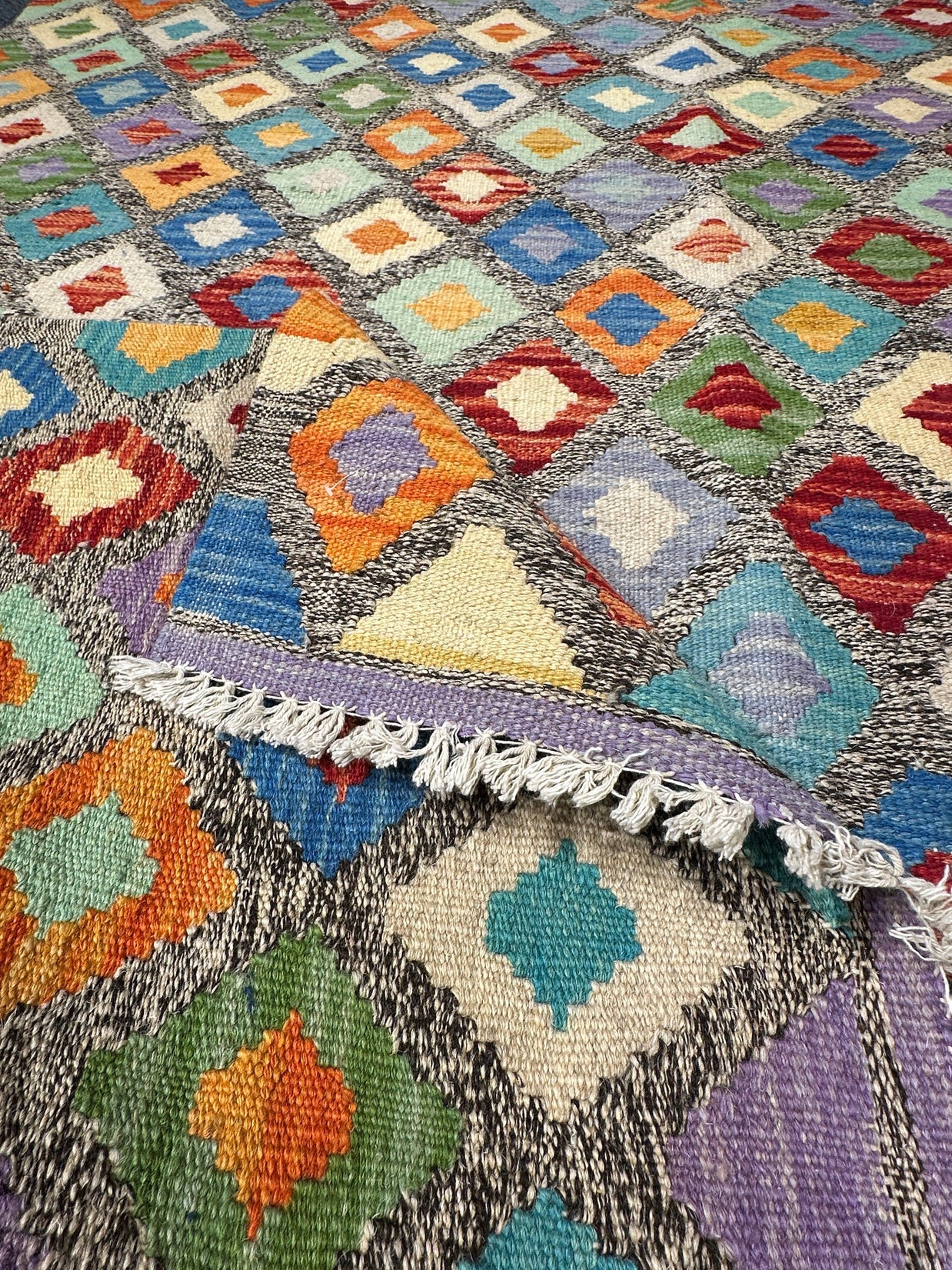 Chobi Kilim Rug - 190 cm x 151 cm