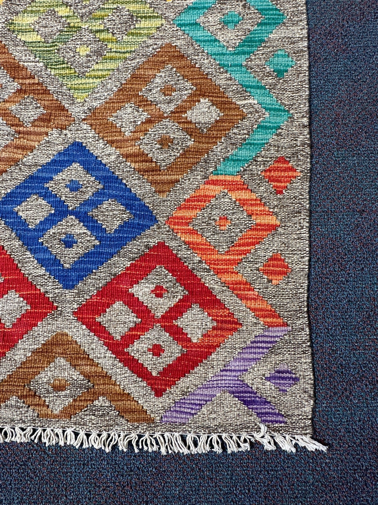 Chobi Kilim Rug - 195 cm x 152 cm